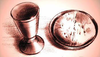 communion bread wine