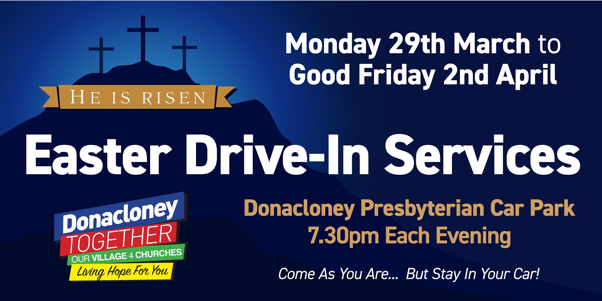 easter drive in services